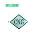 CNG logo oil to reflective logo compressed natural gas logo LNG CNG vehicle label sticker. 