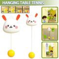 Hanging Indoor with Racket and Balls Exerciser Toy Table Tennis Trainer Pingpong Trainer Interaction Toy. 