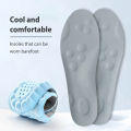 Sports Shock Absorbing Insole Unisex 4D Massage Shoes Pad Super Soft Latex Sports Insole For Feet Running Basket Shoe Sole.