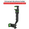 TOHAYIE 360 Degrees Car Rearview Mirror Mount Phone Holder for 4.0-6.1 Inch Navigation Bracket Stand Adjustable Support. 