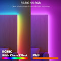 RGBIC Neon Led Lights for Bedroom 5V USB Neon Rope App Control Music Sync Color Changing Rope Light Flex Neon Sign for Indoor.