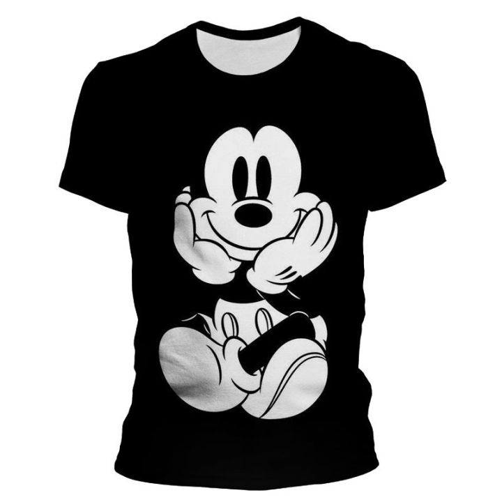 Disney%20Mickey%20Mouse%20Mickey%20Cartoon%203D%20Printing%20Harajuku%20Style%20Men's%20T-shirt%20Men's%20Oversized%20T-shirt%20Loose%20Ton%20Children's%20T-shirt%20-%20Image%203