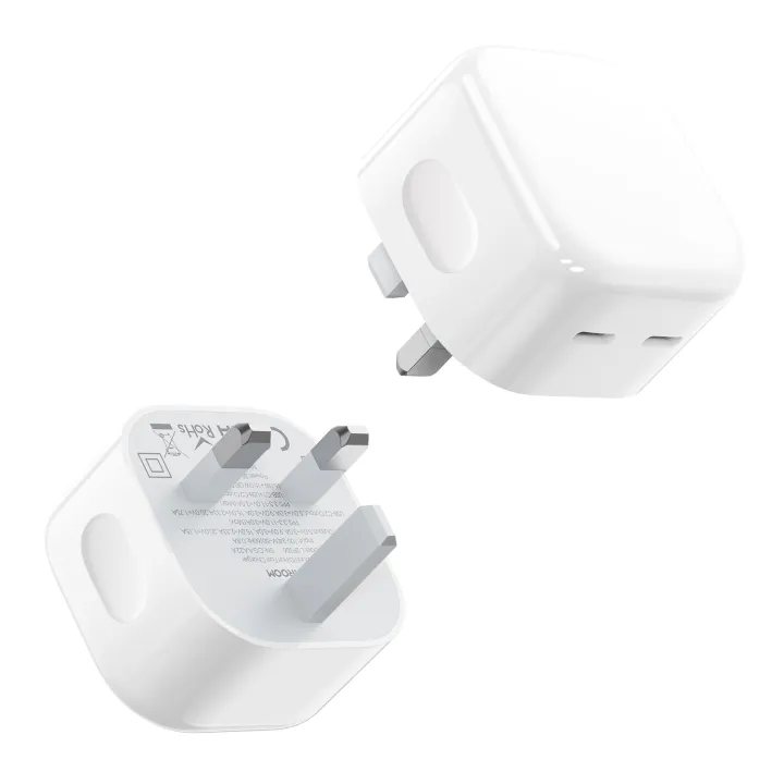 JOYROOM%20L-2P356%2035W%20Dual%20Type-C%20PD%20Fast%20Charger,%20UK%20Plug%20(White)%20-%20Image%208