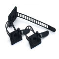 20Pcs Black Sticky Adjustable Wire Ties Cable Clips Clamp Plastic Self Adhesive Cable Ties Fix Holder Clips. 