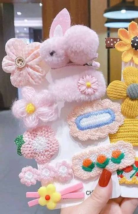 colourful%20Hair%20Clips%20For%20Girl%20and%20Children%20(%209%20Pcs%20Clip%20)%20-%20Image%204