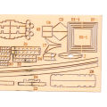 1:70 New Port Wooden Sailing Boat Model DIY Kit Ship Assembly Decoration Gift.