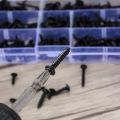 240 Pcs Black Self Tapping Wood Screws Assortment Kit. 