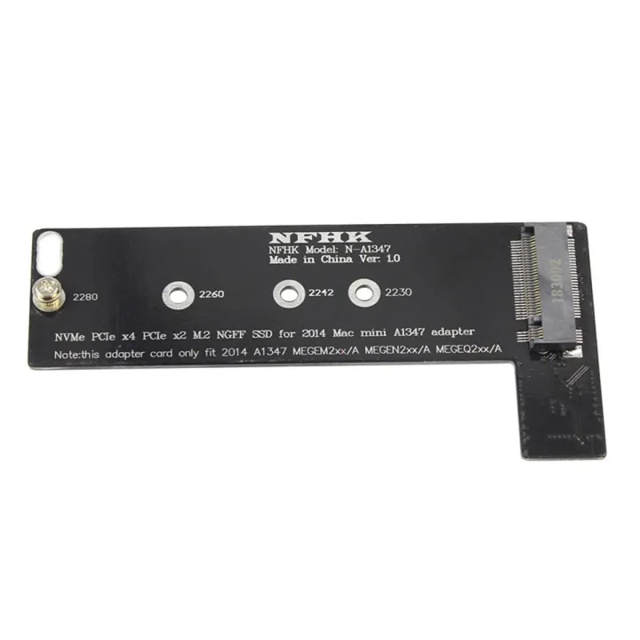 NVMe M2 SSD Converter Card to for Apply Mac Mini 2014 A1347