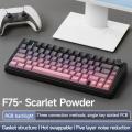 Aula F75 Mechanical Keyboard 80 Key with Gasket Structure 75% Layout Full-key Hot Swap Three-mode Bluetooth for Gaming Office. 