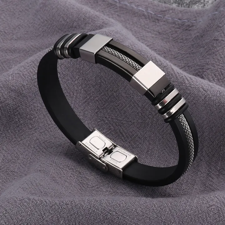 Fashion%20Stainless%20Steel%20Bracelet%20Men%20Wrist%20Band%20Adjustable%20Black%20Link%20Punk%20Hiphop%20Wristband%20Stylish%20Casual%20Bangle%20Gift%20-%20Image%2010