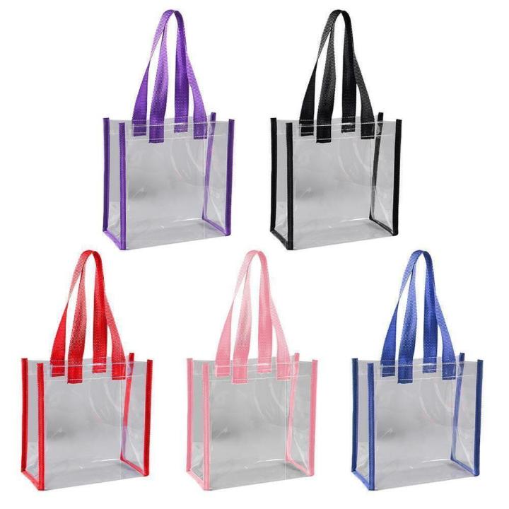 Clear%20PVC%20Tote%20Bag%20Handbag%20Lightweight%20Top%20Handle%20Shopping%20Shopping%20Bag%20-%20Image%203