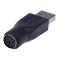 2Pcs PS/2 Male to USB Female Port Adapter Converter for PC Keyboard Mouse Mice.