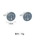 Scale Symbol French Cufflinks Pair for Lawyer/Law Professions (1 Pair).