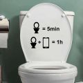 Funny Spoof Cartoon Kids English Decorative Personality Toilet Toilet Cover Stickers Kindergarten Decorative Wall Stickers. 