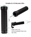 Premium Bike Handlebar Grips, Single Lock-on Bike Grips, Professional Mountain Bicycle Handlebar Locking Grips with Anti-Slip, 2PCS Screw.