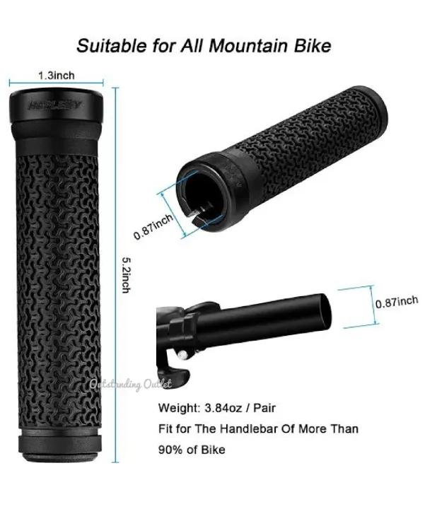 Premium%20Bike%20Handlebar%20Grips,%20Single%20Lock-on%20Bike%20Grips,%20Professional%20Mountain%20Bicycle%20Handlebar%20Locking%20Grips%20with%20Anti-Slip,%202PCS%20Screw%20-%20Image%202