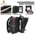 Men's Fashionable Backpack - Suitable for School and College, Water-Proof, High Capacity, USB Charging, Stylish, 15.6-Inch Laptop, Business, and Travel Backpack. 
