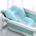 OUMERY Baby Shower Bath Tub Pad Non-Slip Bathtub Seat Support Mat Safety Security Bath Support Cushion Foldable Soft Pillow-Please note that it is only a cushion!!!. 