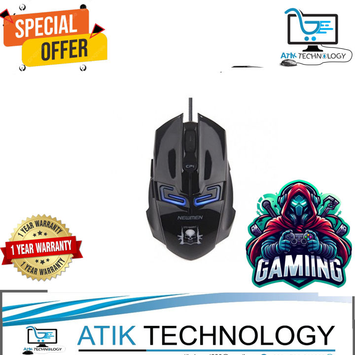 Newmen%20N6000%20Black%20LED%20lights%20spread%206%20Buttons%20USB%20Gaming%20Mouse%20-%20Image%202