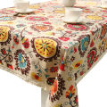 Retro Sunflower Pattern Lace Cotton Linen Fabric Tablecloth Table Cover Decor. 