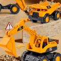 Simulation Excavator Truck Model Tractor Toy Dump Truck Model Car Toys Mini Cars Excavator Dump Truck Model Kids Birthday Gift. 