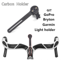 ICQURBT 2X Carbon Fiber Bike Computer Mount Bicycle Road Bike Cycling Computer Meter Mount Holder for Mount. 