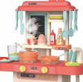 42 Pcs Toy Kitchen Set | Real Tap Water | Burner Sound and Gas Steam..