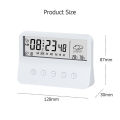 DoomHot Alarm Clock Digital Glow LCD Alarm Clock Desk Big Screen Temperature Humidity Calendar Display Clock Electric Smart Backlight Alarm Clock Table Clock Weekday Mode Snooze Alarm Clock for Home Bedroom Office. 