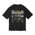 Attack On Titan Anime T-Shirt | Cotton Drop Shoulder Anime T-Shirt For Man & Woman | Ackerman-Inspired Anime T-Shirt In Black | Perfect For Anime Fans. 