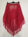 Handmade Crochet Scarf// Women Tassel Shawls knit Sweater// Winter tops.