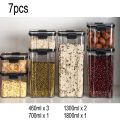 Food Storage Kitchen Containers Plastic Box Jars for Bulk Cereals Kitchen Organizers for Pantry Organizer Jars With Lid Home Set.