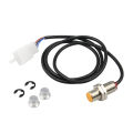 LI 12V Motorcycle Speedometer Sensor Cable With 2 Magnets Digital Instrument Sensor, Speedometer Replacement Kit Universal For Motorbike ATV Scooter. 