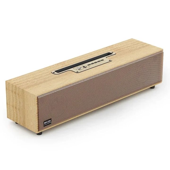 Bluetooth Speaker Wooden XM-520 Retro Long Wireless Full Range 20