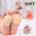 1/5Pair Invisibility Color Five Toes Forefoot Pad Women Nylon High Heels Orthotics Relieve Leg Pain Absorbs Shock Socks Toe Pad Half Insoles.