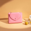 SeaGloca New Cute Solid Color Small Heart Trifold Wallet For Woman No.1412. 