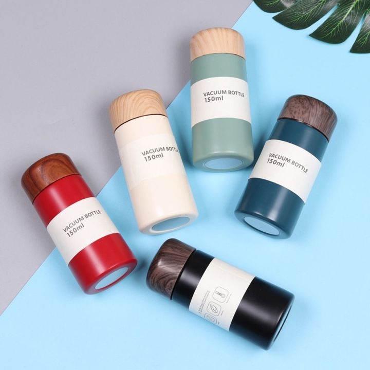 UREAN%20Mini%20Portable%20150ML/250ML%20Drinkware%20Gifts%20Wood%20Grain%20Stainless%20Steel%20Pocket%20Cup%20Heat%20and%20Cold%20Insulation%20Cup%20Travel%20Water%20Bottle%20Vacuum%20Flask%20Thermocup%20Thermos%20-%20Image%209