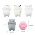 Animals Stress Toys5 Pcs Mochi Squishy Toy Mini Cat Squishy Mochi Squishy Cat Mochi Squeeze Toys Soft Squishy Stress Relief Animal Toys. 