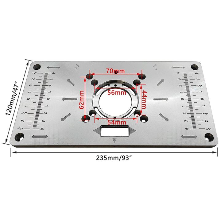 Aluminum Router Desktop Insert Board Table Woodworking Table B | Daraz ...