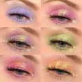 12 Colors Polarized Eyeshadow Powder Long Lasting Waterproof Pearlescent Glitter Matte Green Pink Blue Loose Powder Eyes Makeup.