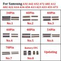 2 Sets LCD Display Screen USB Charging FPC Connector For Samsung A32 A42 A52 A72 A82 A12 A02 A22 A14 A34 A54 A13 A23 A33 A53 A73. 