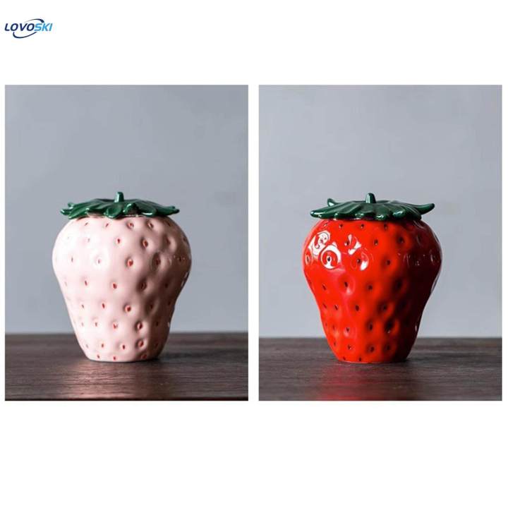 Ceramic%20Tea%20Leaves%20Jar%20Tea%20Tins%20Containers%20Strawberry%20Shape%20Beans%20with%20Lid%20Creative%20Decoration%20Tea%20-%20Image%206