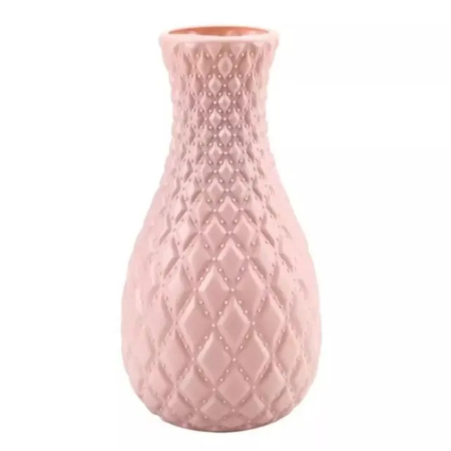 Nordic%20style%20diamond%20pattern%20vase%20fake%20plastic%20flower%20vase%20pot%20home%20decoratio(1psc)%20-%20Flower%20Vase%20-%20Image%203