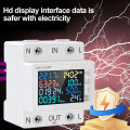 WIFI APP Digital Energy Meter Tester Rail Electricity Usage Monitor AC 170V~270V 63A Power Voltmeter Voltage Amps Watt Kwh Meter. 