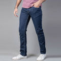 Slim-fit Stretchable Denim Jeans Pant For Men - Deep Blue.
