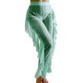 Women Mesh Ruffle Trim Cover Up Pants Beach Cover Up Beach Wrap Bikini Shiny Wraps Cover Ups For Swimwear Ruffle Pants 2022. 