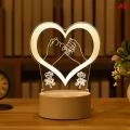 3D Plate LED Lamp Creative Night Lights Novelty Illusion Night Lamp Table Lamp Home Decorative Gift Jetting. 