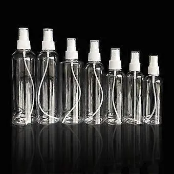 1/2/4 pcs 100 ml - Empty Spray Bottle Refillable Random Transparent Convenient Travel Clear Plastic Empty Cosmetic Sample Spray Bottle Atomizer