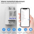 63A WIFI Smart Switch TUYA Energy Meter Kwh Metering Circuit Breaker Timer with voltage current. 