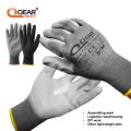 QEARSAFETY 12 Pairs PU Thin Work Safety Gloves, Multi-Function, Light-Weight, Anti-Slip, Breathable,Fit To Hand,Soft. 