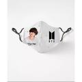 BTS Kim Tae Hyung V 3 Layer Face Mask For Men And Women Gaming Face Mask Fitted Face Mask Female Fashion Male Fashion With Adjustable Ear Loop Face Mask And Digital Face Mask Graphics Print Anime Series Washable Mask Nose Bar. 